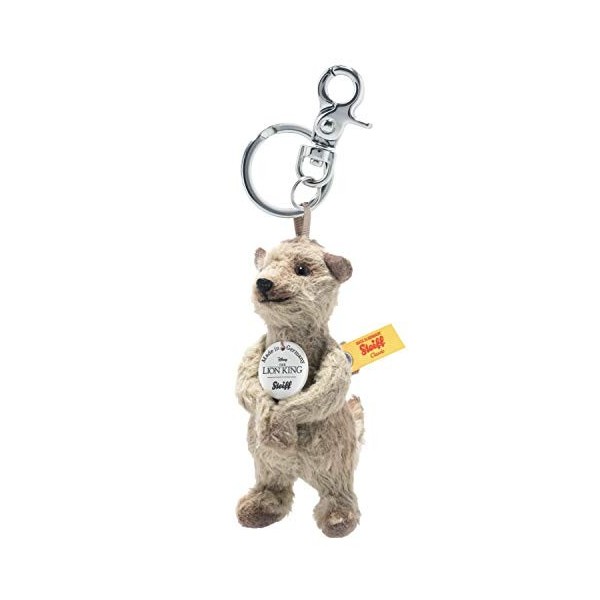 Steiff- Timon Köig der Löwen Pendentif Disney Timon-10 cm-Article de Collection-Pas de Jouet-Lavable foncé, 355769, Beige Bru