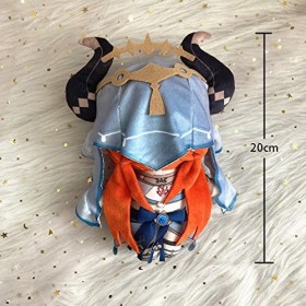 Gooyeh Lot de 6 figurines en peluche Nilu Kamisato Ayaka Mona Yoimiya Kuki Shinobu Kunikuzushi Décoration dintérieur Cadeau 