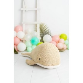 CROCHETTS | amigurumi en Peluche Baleine. Grande Taille.Tricoté avec Un Fil de Coton hypoallergénique et Un Rembourrage en Mo