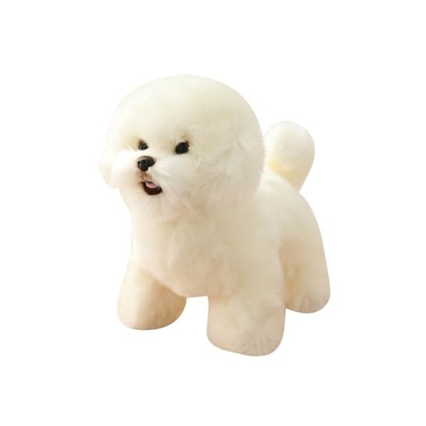 Jouets en peluche Jouet En Peluche De Poupée De Chien Mignon, Poupée De Chien Blanc Simulé Mignon, Ornements De Cadeau For La