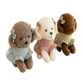 Peluches Peluche Chien en Peluche Habillé Mignon, Poupée De Simulation De Chien, Poupée De Chiffon, Compagnon De Jeu for Enfa