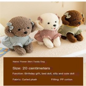 Peluches Peluche Chien en Peluche Habillé Mignon, Poupée De Simulation De Chien, Poupée De Chiffon, Compagnon De Jeu for Enfa