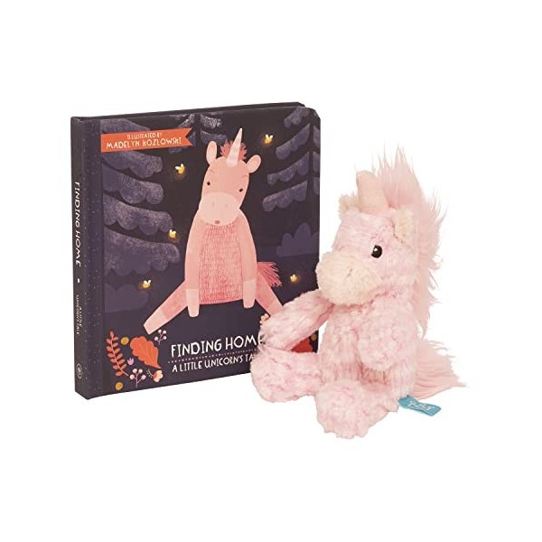 Manhattan Toy Mini Petals Unicorn Gift Set with Board Book and Stuffed Animal Unicorn