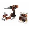 Smoby - Black+Decker - Perceuse Visseuse Mécanique - Jouet Bricolage Enfant - 2 Embouts + 4 Accessoires - 360918