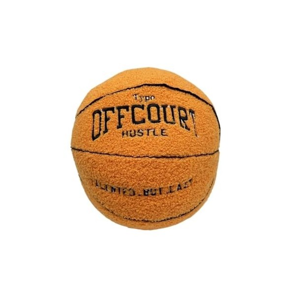 2023 nouveau hors - piste oreiller de basket - ball, 11 pouces forme de basket - ball oreiller Teddy velours brodé Basketball