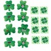 Biblebanz Happy St Patricks Day Lot de 12 émojis en peluche avec trèfles assortis