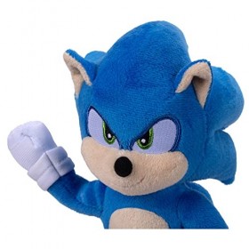 Sonic The Hedgehog 2 - Pack 3pcs Personnages en Peluche 23 cm - Tails + Sonic + Knuckles