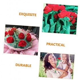 Toyvian 48 Pièces Rose en Peluche Jouets en Peluche Fleur Rose Fleur en Peluche De Remise des Diplômes Animal en Peluche Fleu