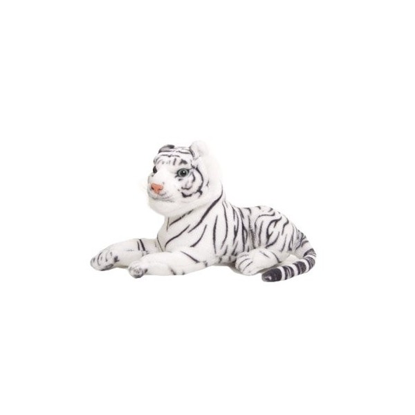 Brubaker Lot de 20 tigre en tissu - 27 cm - Mélange blanc et marron - Pour tombola ou similaire.