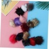 NUOBESTY 45 Pièces en Peluche Décor pour Chapeau Boule en Peluche Artificielle Bonnet Rose Tissu De Garniture en Accessoires 