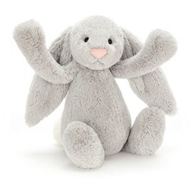 Jellycat Bashful Lapin gris Taille L 35,6 cm par Jellycat