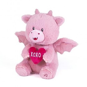Cuddle Barn - Peluche douce et moelleuse en forme de dragon animé - Avec ailes battantes - Rose - 27,9 cm