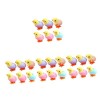 ibasenice 30 Pièces De Poulet Mécanique Panier De Pâques Jouets De Lapin pour Lapins Sac De Friandises Mini Cadeaux Décoratio