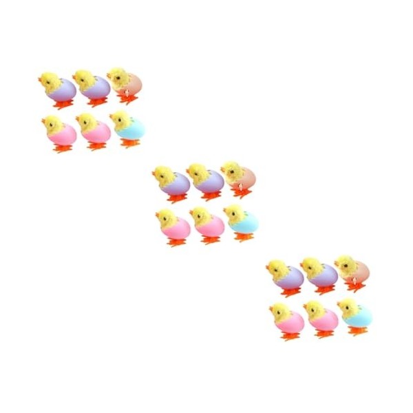 ibasenice 30 Pièces De Poulet Mécanique Panier De Pâques Jouets De Lapin pour Lapins Sac De Friandises Mini Cadeaux Décoratio