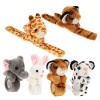 Toyvian 24 Pièces Bracelet Bang En Peluche Bracelet Imprimé Animal Bracelet Animaux En Peluche Bracelet Claque De Pâques Joli