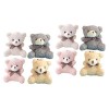 FOYTOKI 60 Pièces Porte-clés Mini Ours En Peluche Ours Kbree Remplisseurs De Sacs De Cadeaux De Noël Mini Animaux En Peluche 