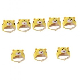 Totority 8 Pièces Chapeau De Couvre-Chef De Tigre Chapeaux pour Enfants Chapeaux danimaux pour Tout-Petits Chapeau De Cospla