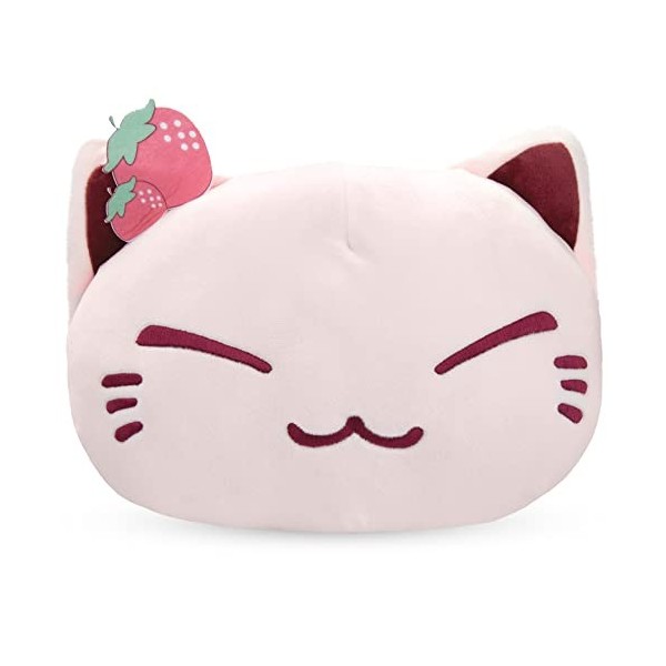 Nemu Neko Plush Toy Cat Sushi in Yellow - Manga Anime Cuddly Toy and Soft Toy. Small Plush Cat Merchandise XXL to Snuggle for