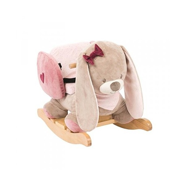 Nattou Bascule Licorne Jade, 10 - 36 Mois, 60 x 39 x 50 cm, Beige/Rose