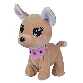 Simba - Chichi Love Baby Boo - Chien Peluche Interactive - Réagit à 12 Ordres - 60 Sons Différents - Piles Incluses - 1058935