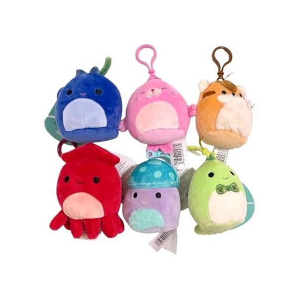 Squishmallows Original Fall Squad Lot de 6 mini peluches 8,9 cm C 