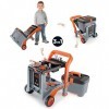 Smoby - BLACK+DECKER - Diable + Boite 3 en 1 - Jouet Bricolage Enfant - Se Transforme en Etabli - 19 Accessoires - 360202