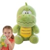 Leryveo Animal en Peluche de Dinosaure,Peluche de Dinosaure en Peluche - Adorable Peluche Dino Vert | Spft Coussin décoratif 