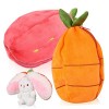 ERINGOGO 4 Pièces Oreiller en Peluche Lapin Poupée en Peluche Oreiller Fraise Trucs Kawaii Poupée Lapin Jouets De Lapin Peluc