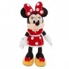Disney Store Peluche Minnie Mouse de Taille Moyenne, 47 cm, Personnage Iconique de en Robe Rouge à Pois, nœud, Oreilles struc