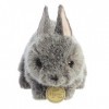 Aurora® Adorable lapin nain des Pays-Bas Miyoni® – Détails réalistes – Compagnon chéri – Gris 19,1 cm