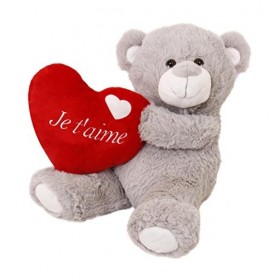 ILOVEFANCYDRESS Ours en Peluche pour Le St Valentin X12 pour Le St Valentin avec ce Ours en Peluche avec Un Coeur Qui Dit I J