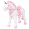 Toshilian Peluche Géante, Jouet danimaux en Peluche Jouet Enfant Jouet en Peluche Licorne Blanc et Rose XXL