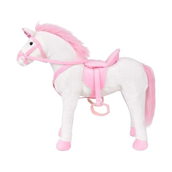 Toshilian Peluche Géante, Jouet danimaux en Peluche Jouet Enfant Jouet en Peluche Licorne Blanc et Rose XXL