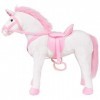 Toshilian Peluche Géante, Jouet danimaux en Peluche Jouet Enfant Jouet en Peluche Licorne Blanc et Rose XXL