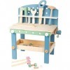 Small Foot 11376 Établi Scanline Compact, Établi pour Enfants en Bois Fsc, avec Outils et Accessoires