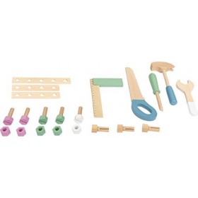 Small Foot 11376 Établi Scanline Compact, Établi pour Enfants en Bois Fsc, avec Outils et Accessoires