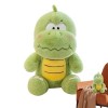 Mashin Peluche dinosaure en peluche | Petit dinosaure vert en peluche, animal en peluche mignon, doux et confortable pour déc