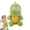 Mashin Peluche dinosaure en peluche | Petit dinosaure vert en peluche, animal en peluche mignon, doux et confortable pour déc