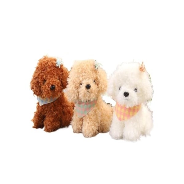 GRAVY Peluches Simulation Chiot en Peluche Poupée Jouet Mignon Doux Habiller Chien Jouet Poupée Poupée Cadeau for Enfants Ani