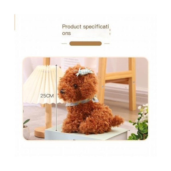 Peluches Simulation Chiot en Peluche Poupée Jouet Mignon Doux Habiller Chien Jouet Poupée Poupée Cadeau for Enfants Animal Ch