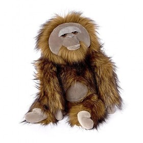 Sigikid Oh, BeastsTown 39896 Peluche pour Enfants et Adultes à Collectionner, Offrir, Jouer, câliner, Marron/outan