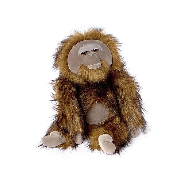 Sigikid Oh, BeastsTown 39896 Peluche pour Enfants et Adultes à Collectionner, Offrir, Jouer, câliner, Marron/outan