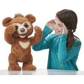 Furreal Friends E4591EP5, Peluche Interactive Cubby, lours Curieux Multicolore