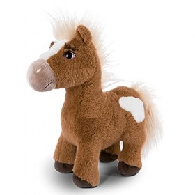 NICI Lorenzo Le Cheval en Peluche de 35 cm Debout avec Bride et Selle - Peluches Chevaux pour Filles, garçons et bébés - Doud