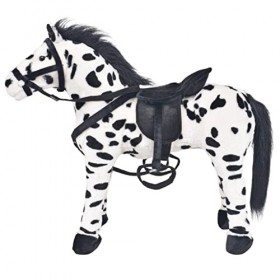 vidaXL Peluche Cheval Debout XXL Jouet en Peluche Doudou