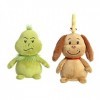 Aurora 2 Piece Bundle How The Grinch Stole Christmas Character Plush, Pop Art Grinch and Max