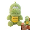 biteatey Peluche de Dinosaure en Peluche, Animal en Peluche de Dinosaure en Peluche - Adorable Peluche Dino Vert,Spft Coussin