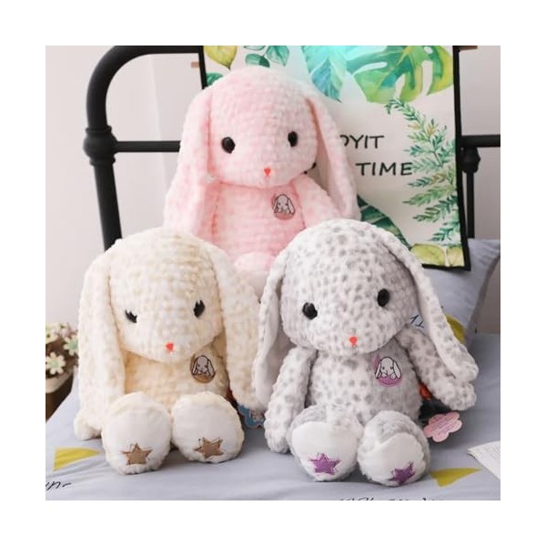 Peluche Jouets À Longues Oreilles Lapin Peluche Poupée Animal Coussin Jouets Enfants Oreiller Cadeau D’Anniversaire Cadeau De