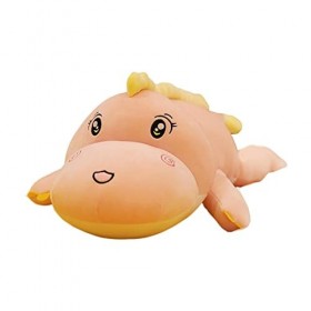 F Fityle Mignon dinosaure en peluche étreignant oreiller jouet en peluche pour chambres denfants doux poupée taille coussin 