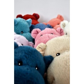 Histoire dOurs - Peluche Géante Hippopotame - HipChic - Ivoire - 85 Cm - Très Grande Peluche Douce et Mignonne pour les Cal